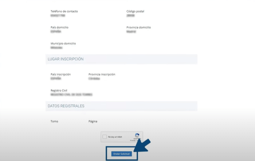 Enviar solicitud Enviar solicitud